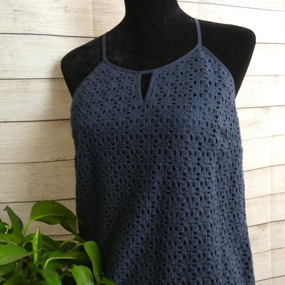 Lucky Brand Dresses & Skirts - LUCKY BRAND Blue Halter top Dress Size Medium